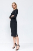 Kadın Antrasit Yanları Çıtçıtlı Triko Elbise resmi