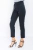 Kadın Siyah Yüksek Bel Normal Paça Ofis Pantolon resmi
